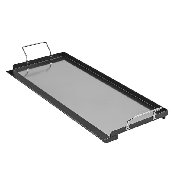 Griddle, Sturdy Carbon Steel, 32x14 Inch Flat Top Plate with Handle, Camping Tailgating Parties
