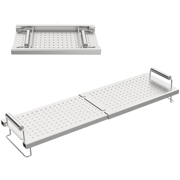 Griddle Warming Rack for Blackstone 17 22 28 36 Inch Grill, Adjustable Grill Warming Rack for Blackstone Weber Charbroil and Most Tabletop Griddle Accessories$$Garden & Patio