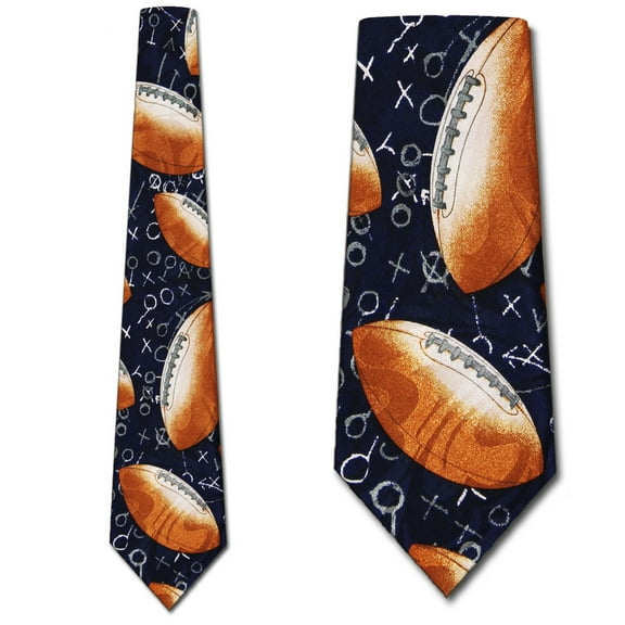 Gridiron (Navy) Necktie Mens Tie