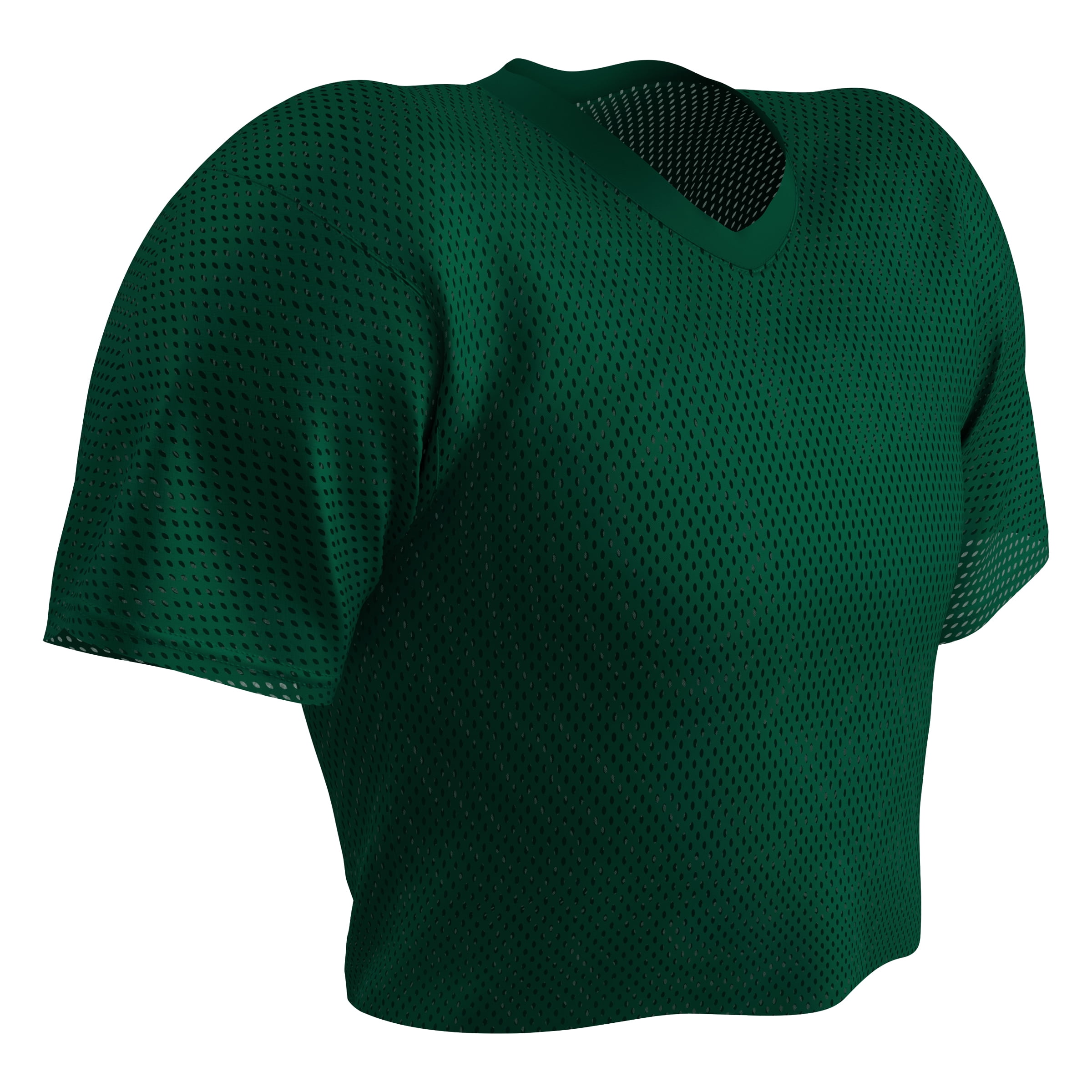 Gridiron Porthole Mesh Football Practice Jersey, Adult X-Large, Forest Green
