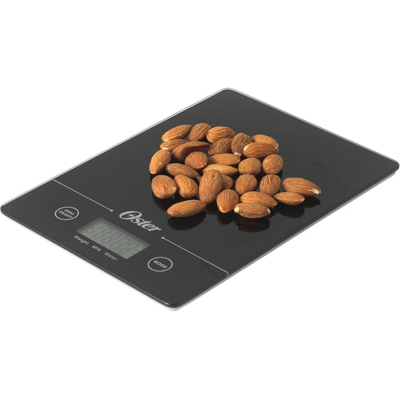 Gridley Digital Kitchen Scale  High Precision 11 LB Food Scale with LCD Display, Tare Function, Gram and Ounce Measurement, Slim Black Design