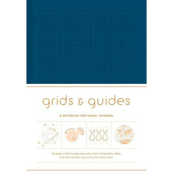 Grids & Guides (Navy) : A Notebook for Visual Thinkers (Diary)