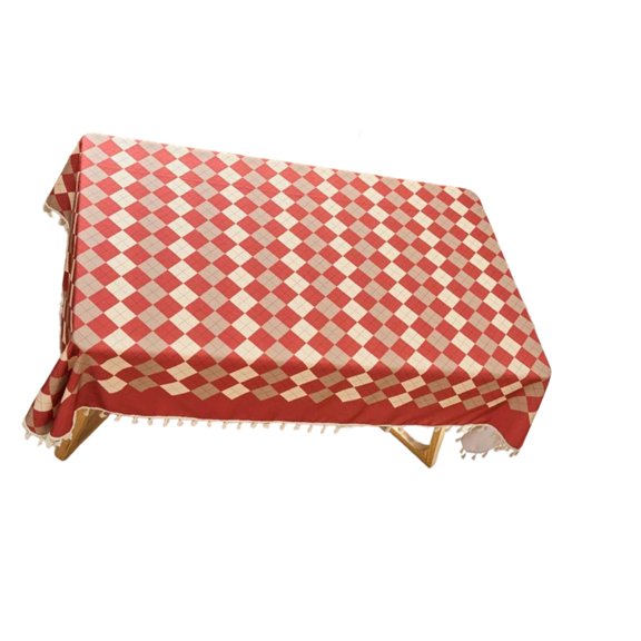 Grids Pattern Tablecloth Dining Oil Easy Nonslip Multiple Size Decor