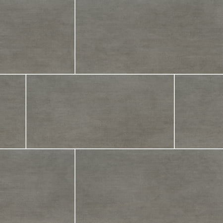 Gridscale Graphite 12 in. x 24 in. Glazed Ceramic Floor and Wall Tile (16 sq. ft. / case)