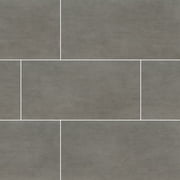 Gridscale Graphite 12 in. x 24 in. Glazed Ceramic Floor and Wall Tile (16 sq. ft. / case)