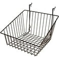Gridwall Baskets. Black Sloped Wire Baskets for Gridwall Panel