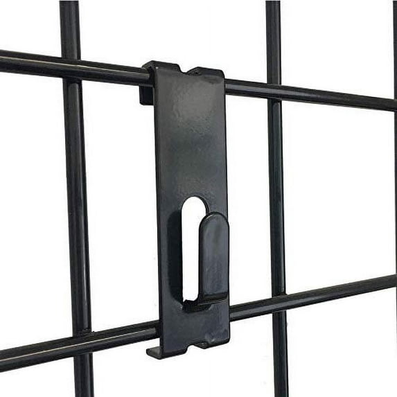 Gridwall Durable Metal Photo Frame Utility Notch Display Hook for Gridwall Display, (25 Pack)
