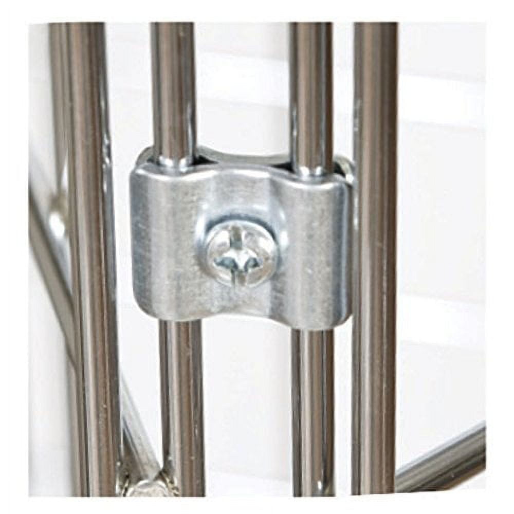 Gridwall Joining Clips Connectors For Grid Panels 25 Pcs Chrome