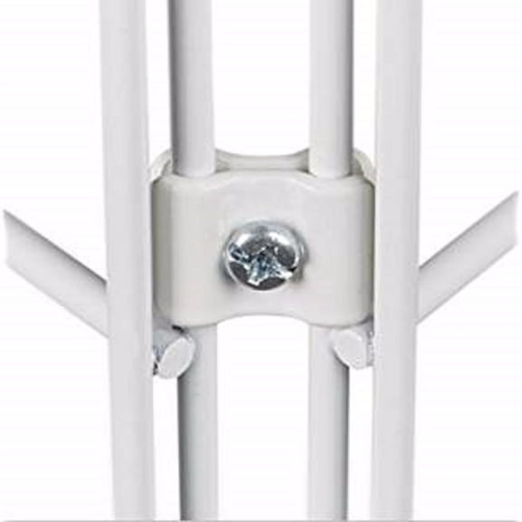 Gridwall Joining Connectors - Grid Panel Joiner Clips - White - 100 Pieces