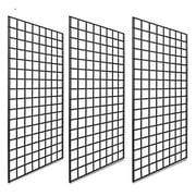 Only Hangers Gridwall Panels 2W x 4H | Black 3pk