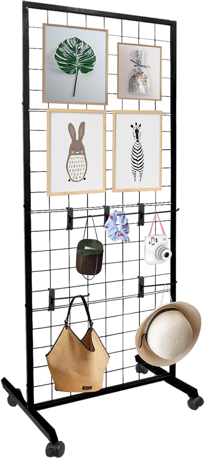 Gridwall Panel Display Stand 2' x 5.5' Ft Gridwall Display Racks ...