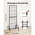 thumbnail image 1 of Gridwall System with Rolling Base - 1.9x5.4 ft Tall Display Panel for Maximizing Space at Markets, Trade Shows & Offices, 1 of 10