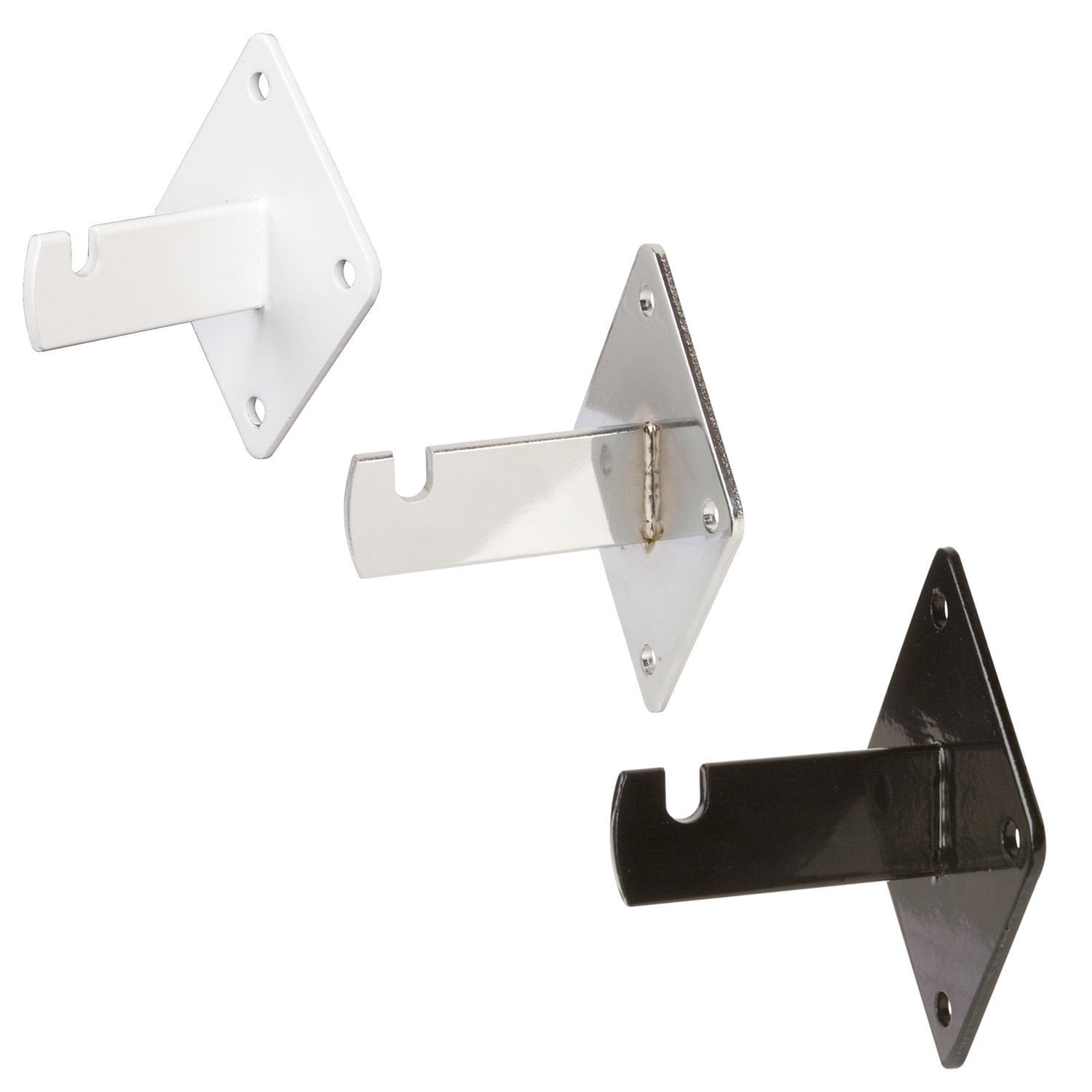 Gridwall Panel Grid Wall Mount Bracket-chrome Gridwall Accessories