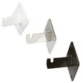 thumbnail image 1 of Gridwall Wall Mount Brackets - Heavy Duty Grid Panel Mounting Hangers - 3 Pack - White, 1 of 3