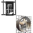 thumbnail image 1 of Gridwall Wheel Holder/Grid Wheel & Rim Display Hook for Gridwall Panels, Chrome, 1 Unit, 1 of 1