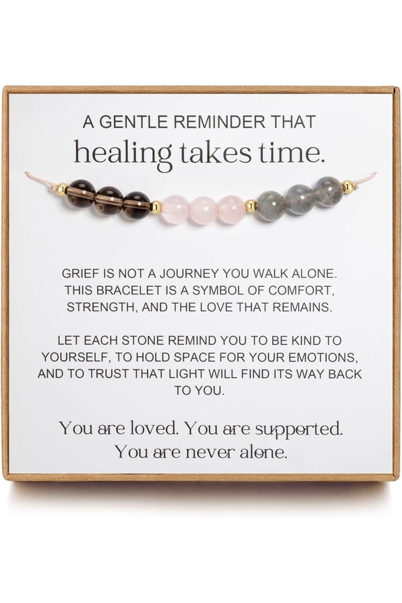 Grief and Loss Bracelet, Healing Grief Gifts for Women, Sympathy Miscarriage Gift, Divorce Gifts for Women, Bereavement Gift, Warm of Memorial Jewelry