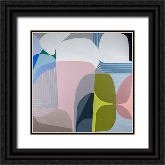 Griese, Marion 12x12 Black Ornate Wood Framed with Double Matting Museum Art Print Titled - Skyways