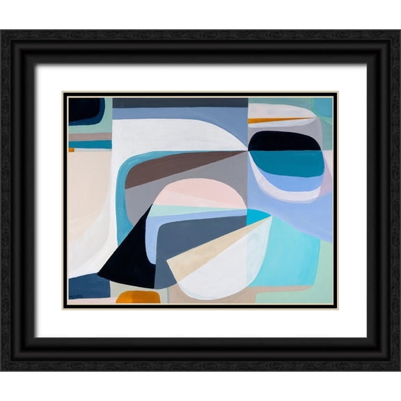 Griese, Marion 14x12 Black Ornate Wood Framed with Double Matting Museum Art Print Titled - Drift