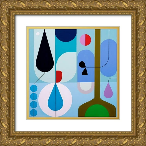 Griese, Marion 26x26 Gold Ornate Wood Framed with Double Matting Museum Art Print Titled - Hush