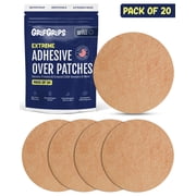 GrifGrips  Adhesive Patches CGM Covers   Dexcom G7 Over Patches Waterproof & Sweatproof CGM Sensor Cover Compatible with Dexcom G7 & Stelo Overpatch for up to 15+ Days   20 Pack Tan