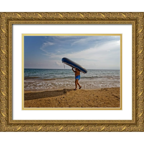 Grifantini, Lorenzo 24x19 Gold Ornate Wood Framed with Double Matting Museum Art Print Titled - Shipwrecked