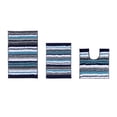 thumbnail image 1 of Griffie Collection 100% Polyester  3 Piece Set (17' x 24' | 20' x 20' | 20' x 32') Bath Rug Set in Navy, 1 of 1