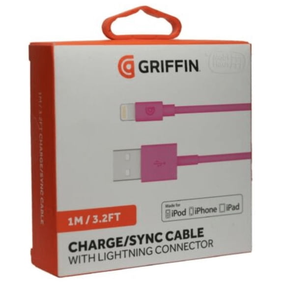 Griffin 1M Lightning Cable Pink - GP-003-PNK