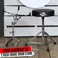 thumbnail image 1 of Griffin 2-PACK Drum Throne & Snare Stand | Double Braced Legs Light-Weight Mount, 1 of 13
