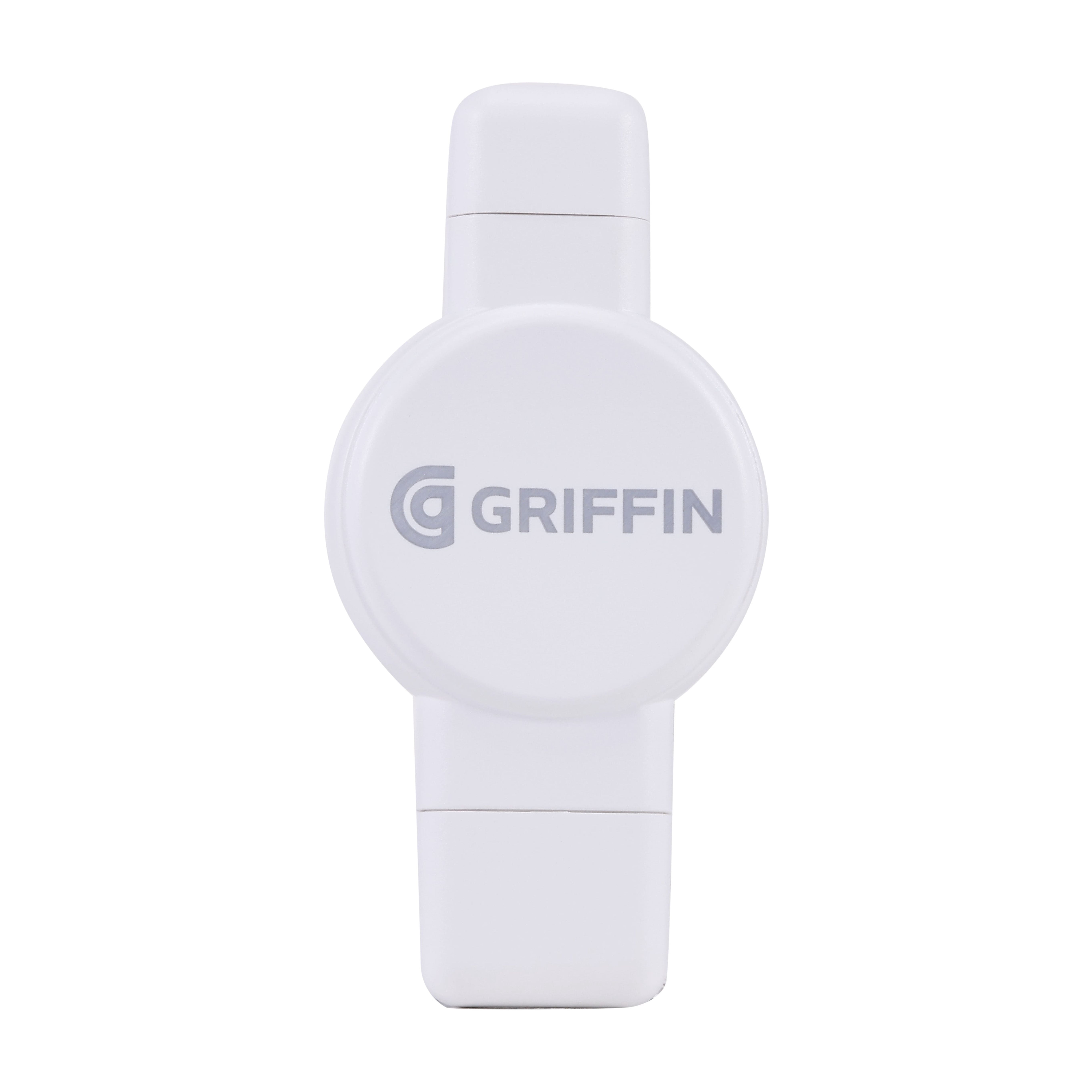 Griffin 2-in-1 Wireless Smartwatch Charger, USB-A & USB-C Charging Cable, 2.5W, Portable Travel Charger for Smartwatches, Universal Compatibility