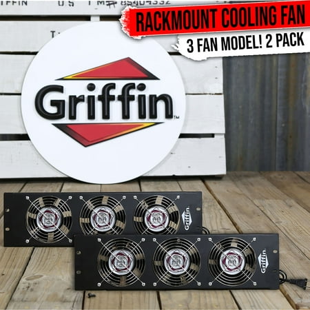 Griffin 2x Rack Mount Fan Cool System Panels | Audio Equipment Gear Network IT