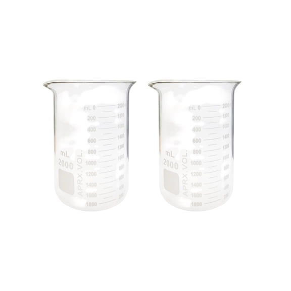 Griffin Beaker, 2000ml Capacity, Pack of 2 by Go Science Crazy