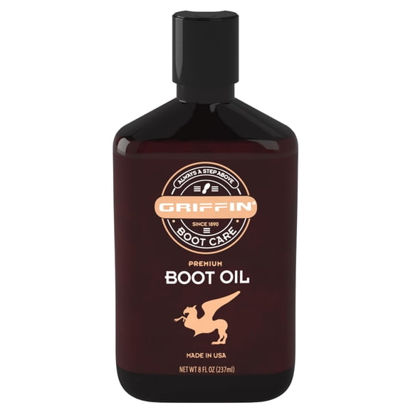 Griffin Boot Care Boot Oil - Leather Softener and Conditioner - 8 oz.