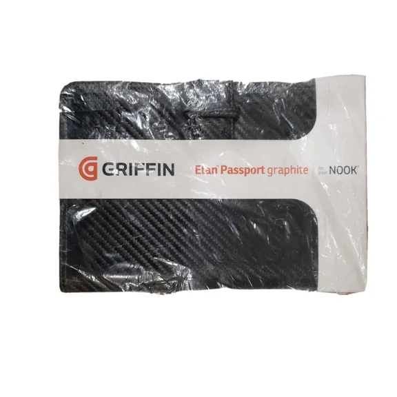 Griffin Elan Passport Graphite Folio Slim Flip Book Case For Barnes Noble Nook