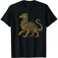 thumbnail image 1 of Griffin Guardian Graphic Tee, Soft Comfort T-Shirt for Men, Causal Streetwear Top，Round neck，Retro，cotton，black，S-5XL, 1 of 5