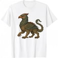 thumbnail image 1 of Griffin Guardian Graphic Tee, Soft Comfort T-Shirt for Men, Causal Streetwear Top，Round neck，Retro，cotton，white，S-5XL, 1 of 4