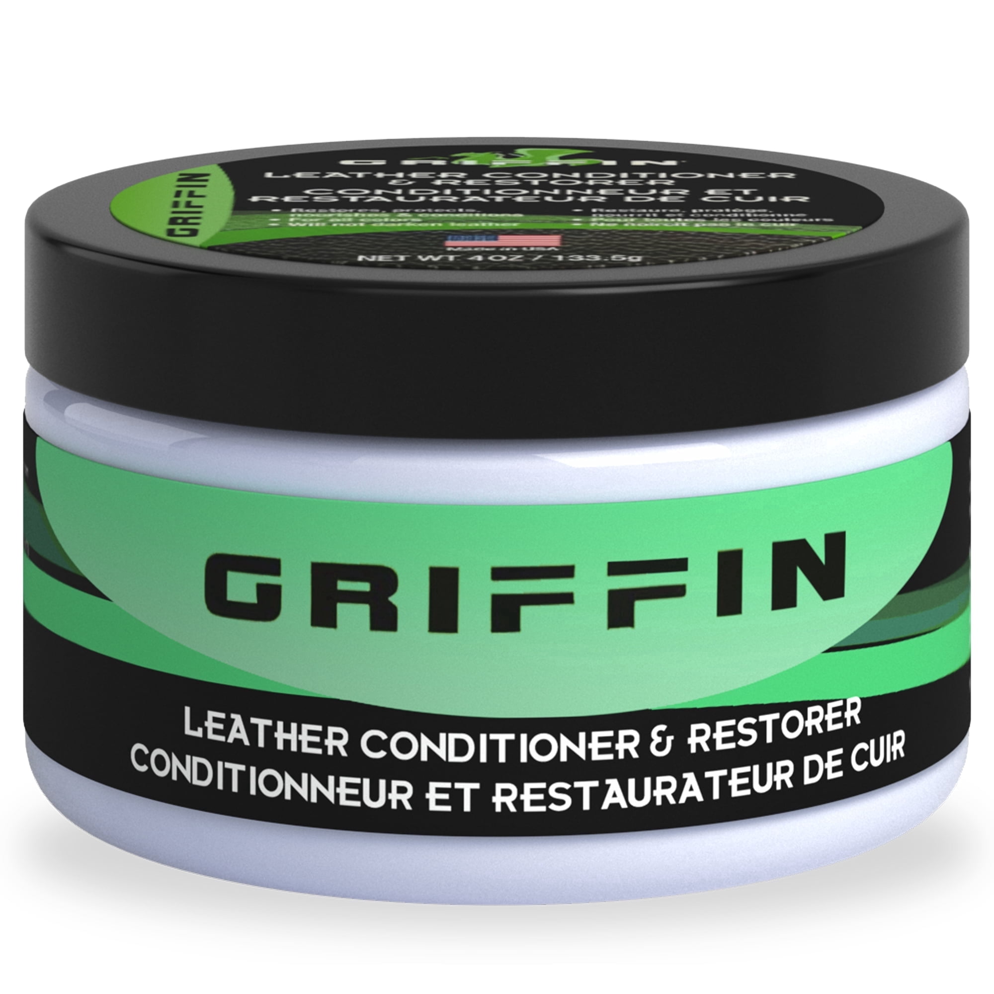 Griffin Leather Conditioner and Restorer - Softener and Cleaner - 4 oz.