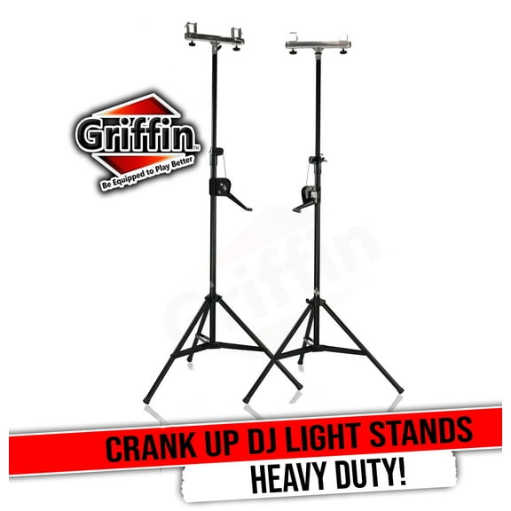 Griffin Lighting Truss Stands - T Adapter DJ Kit Trussing System for Light Cans & Speakers - Pro-Audio Stage Hardware Mounting Package - Portable PA Equipment Gear Holder Live Music Gigs
