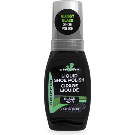 Griffin Black Liquid Shoe Polish 2.5 fl oz