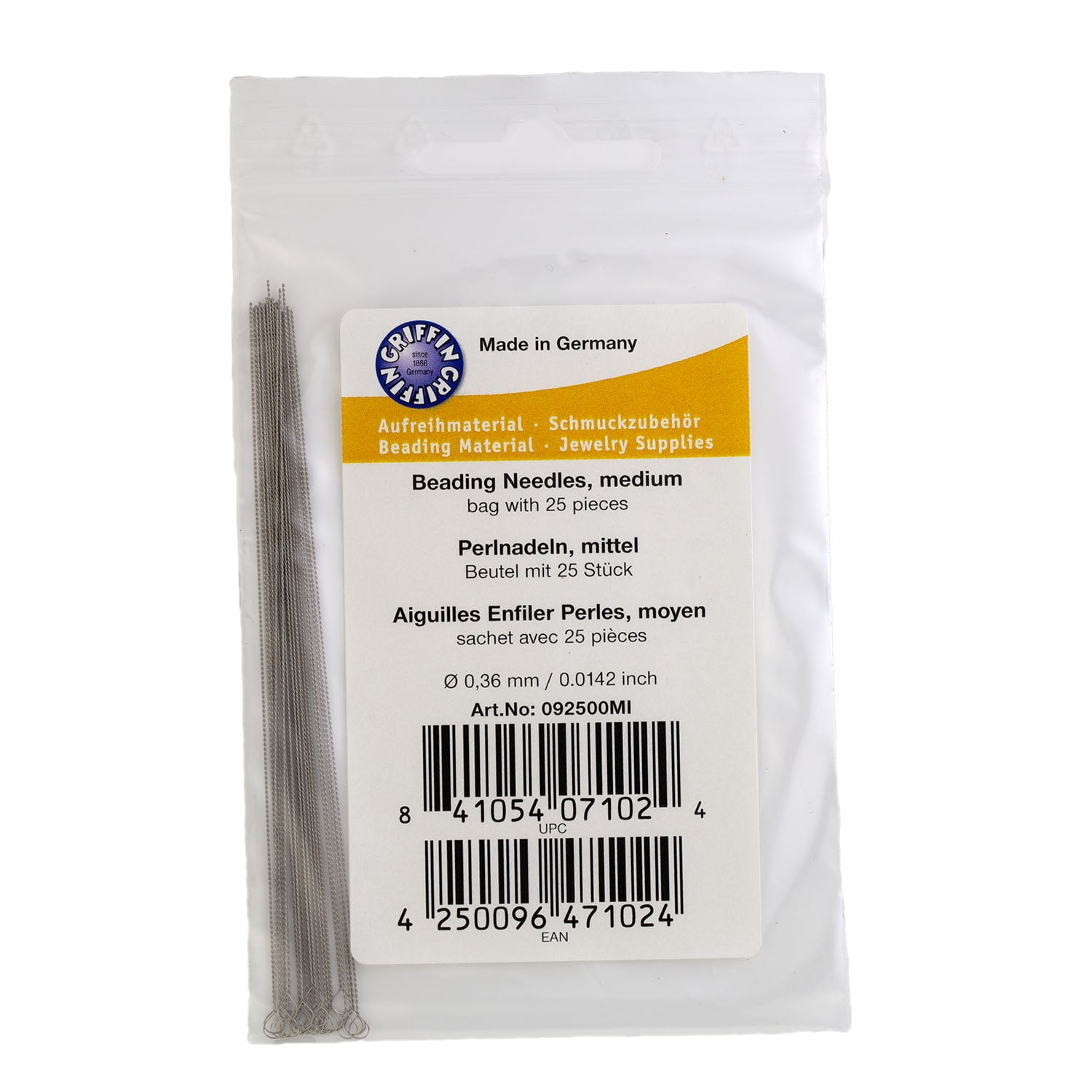 Griffin Medium Beading Needles (25-Pcs)