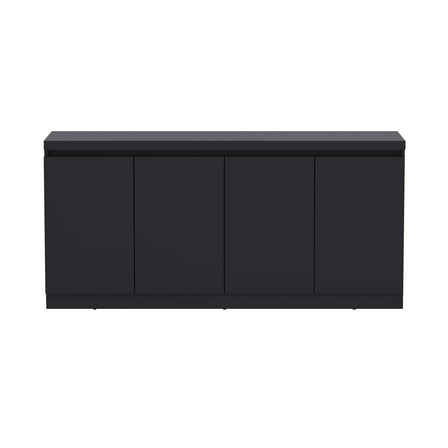 Griffin Modern 62" Sideboard in Onyx (6-Shelf)