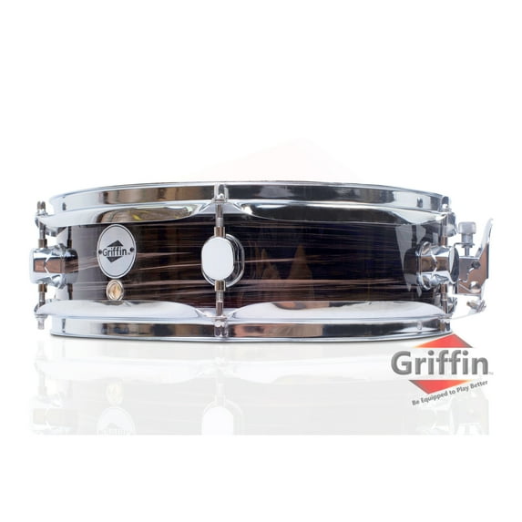 Griffin Piccolo Snare Drum 13" x 3.5" Wood Shell Burl Finish Percussion Poplar