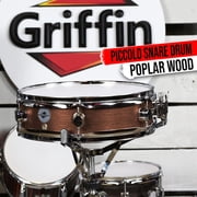 Griffin Piccolo Snare Drum 13"x3.5 Hickory Poplar Wood Shell Acoustic Percussion