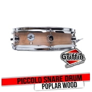 Griffin Piccolo Snare Drum - 13"x3.5" Oak Wood Poplar Acoustic Shell Percussion