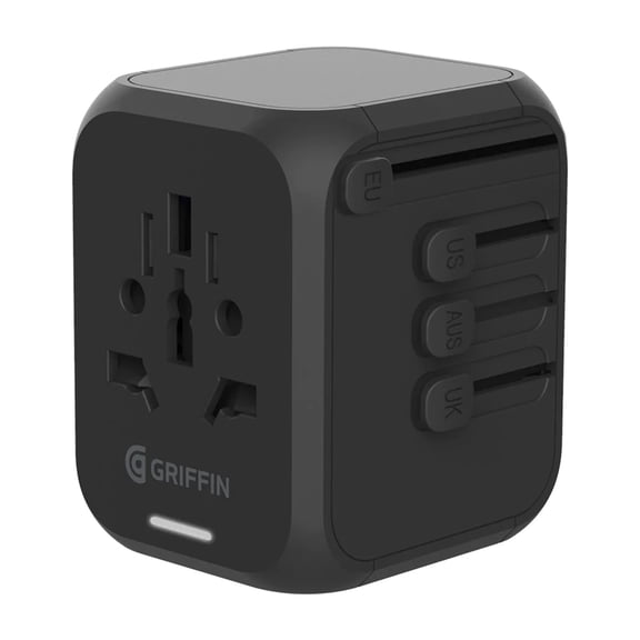 Griffin PowerBlock 30W 4-Prong Power Adapter with Auto-Resetting Fuse