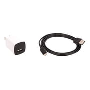 Griffin Power Block for Lightning Devices 12W, Includes USB-A to Lightning Cable for Charging Lightning Connector Devices, Black/White NA39965-2