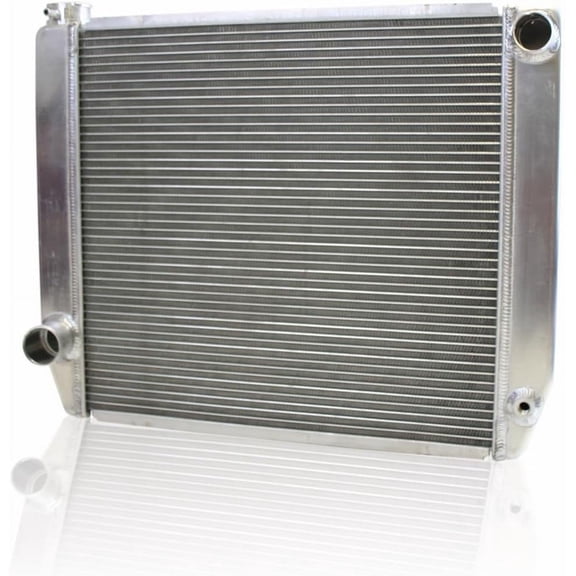 Griffin Radiator X ClassicCool 24" x 19" 2-Row Universal Radiator with 1" Tube and Top, Left, Bottom, Right Outlets