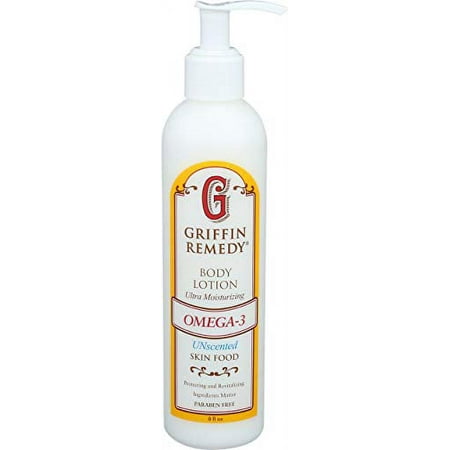 Griffin Remedy Omega-3 Body Lotion-Unscented with Organic MSM and Essential Oils, Ultra Moisturizing, All Natural, Paraben Free, Sulfate Free 8 fl oz