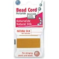 thumbnail image 1 of Griffin Silk Bead Cord Perlseide - Amber Color - Size 6 (0.70mm) - 2 Meters per Card - Stainless Steel Needle Attached – for Knotting Pearls, Gemstones, Crystals and Beads, 1 of 7