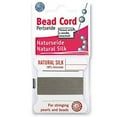 thumbnail image 1 of Griffin Silk Bead Cord Perlseide – Grey Color – Size 7 (0.75mm) – 2 Meters per Card – Stainless Steel Needle Attached – for Knotting Pearls, Gemstones, Crystals and Beads, 1 of 5