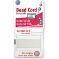 thumbnail image 1 of Griffin Silk Bead Cord Perlseide - White Color – Size 3 (0.50mm) – 2 Meters per Card – Stainless Steel Needle Attached – for Knotting Pearls, Gemstones, Crystals and Beads, 1 of 7